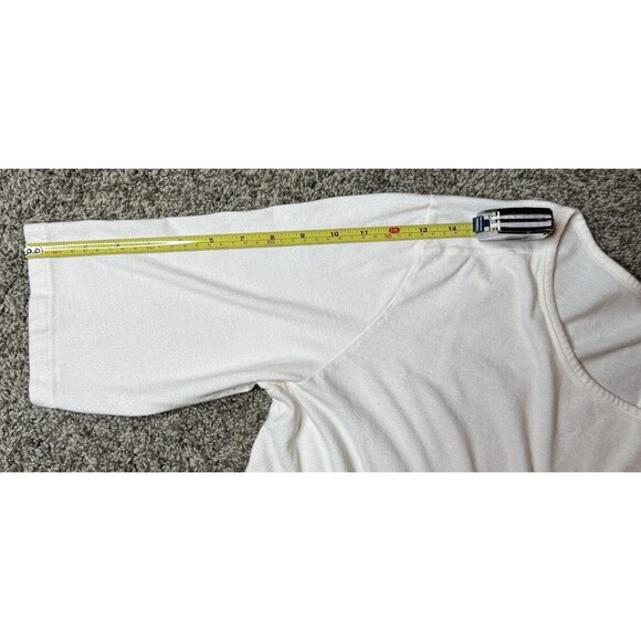 Terra & Sky | Women’s White Basic Plus Sized 3/4 Sleeve Shirt | 1X - Picture 7 of 11